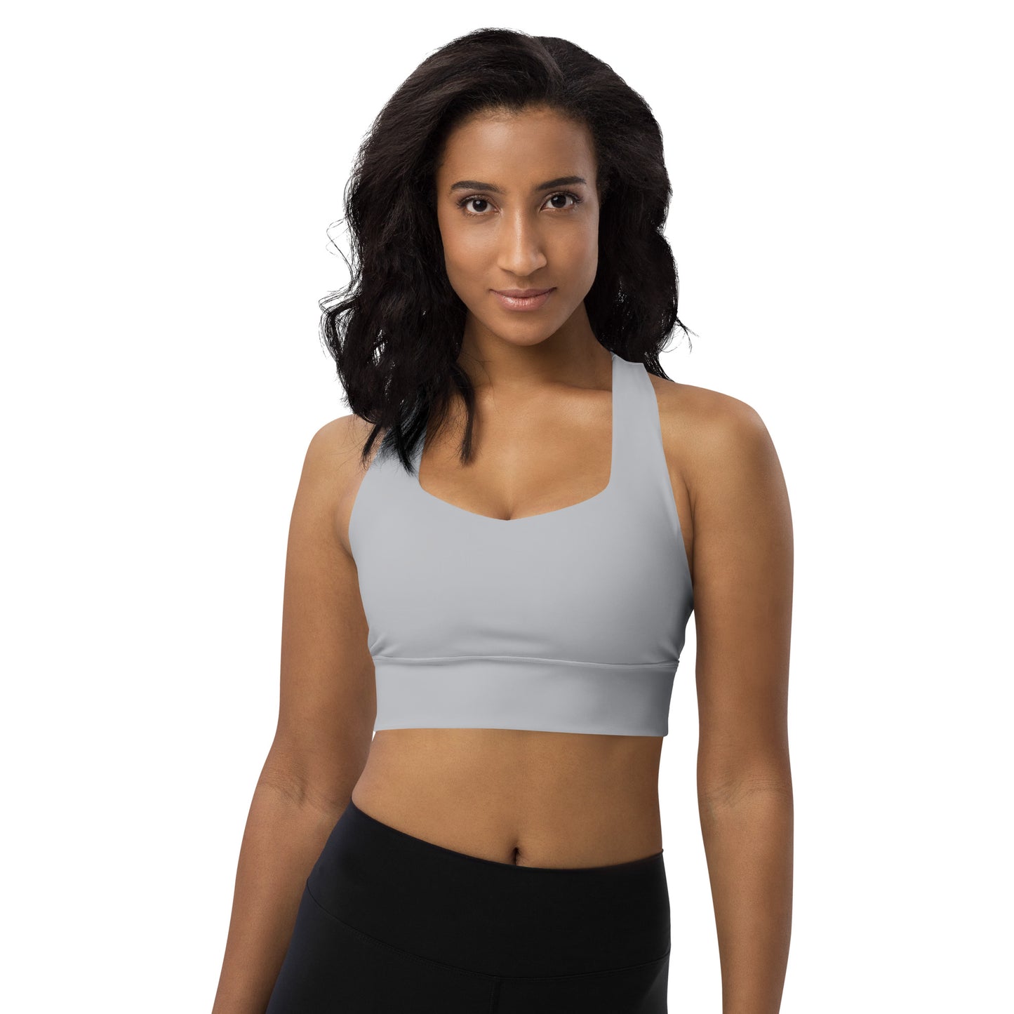 CS0027 - 02011 - LOVE2SKI Longline sports bra (Matching Grey)