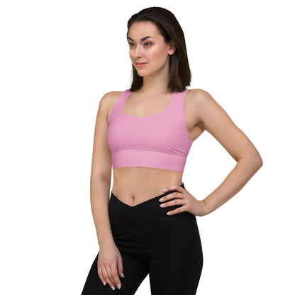 CS0027 - 02011 - LOVE2SKI Longline sports bra (Matching Pink)