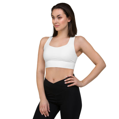 CS0027 - 02011 - LOVE2SKI Longline sports bra (Matching White)