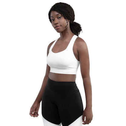 CS0027 - 02011 - LOVE2SKI Longline sports bra (Matching White)