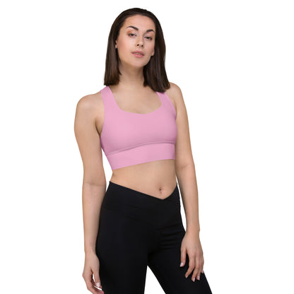 CS0027 - 02011 - LOVE2SKI Longline sports bra (Matching Pink)