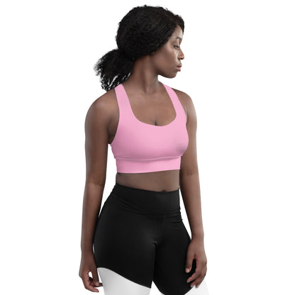 CS0027 - 02011 - LOVE2SKI Longline sports bra (Matching Pink)