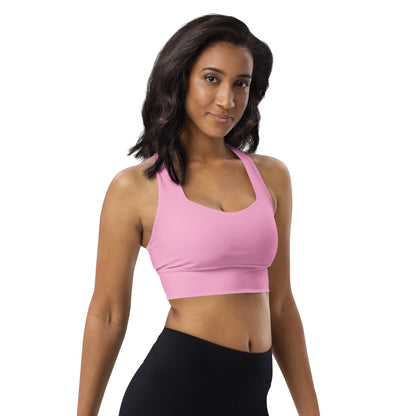 CS0027 - 02011 - LOVE2SKI Longline sports bra (Matching Pink)