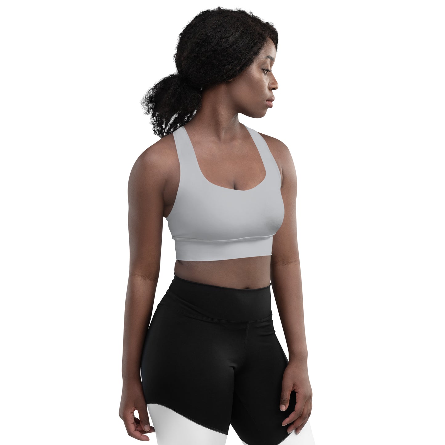 CS0027 - 02011 - LOVE2SKI Longline sports bra (Matching Grey)