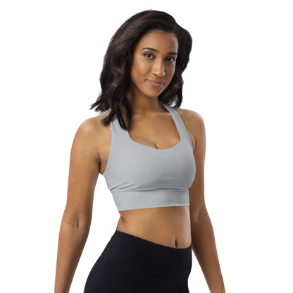 CS0027 - 02011 - LOVE2SKI Longline sports bra (Matching Grey)