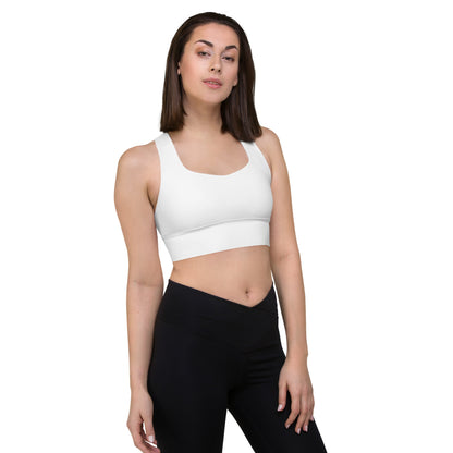 CS0027 - 02011 - LOVE2SKI Longline sports bra (Matching White)