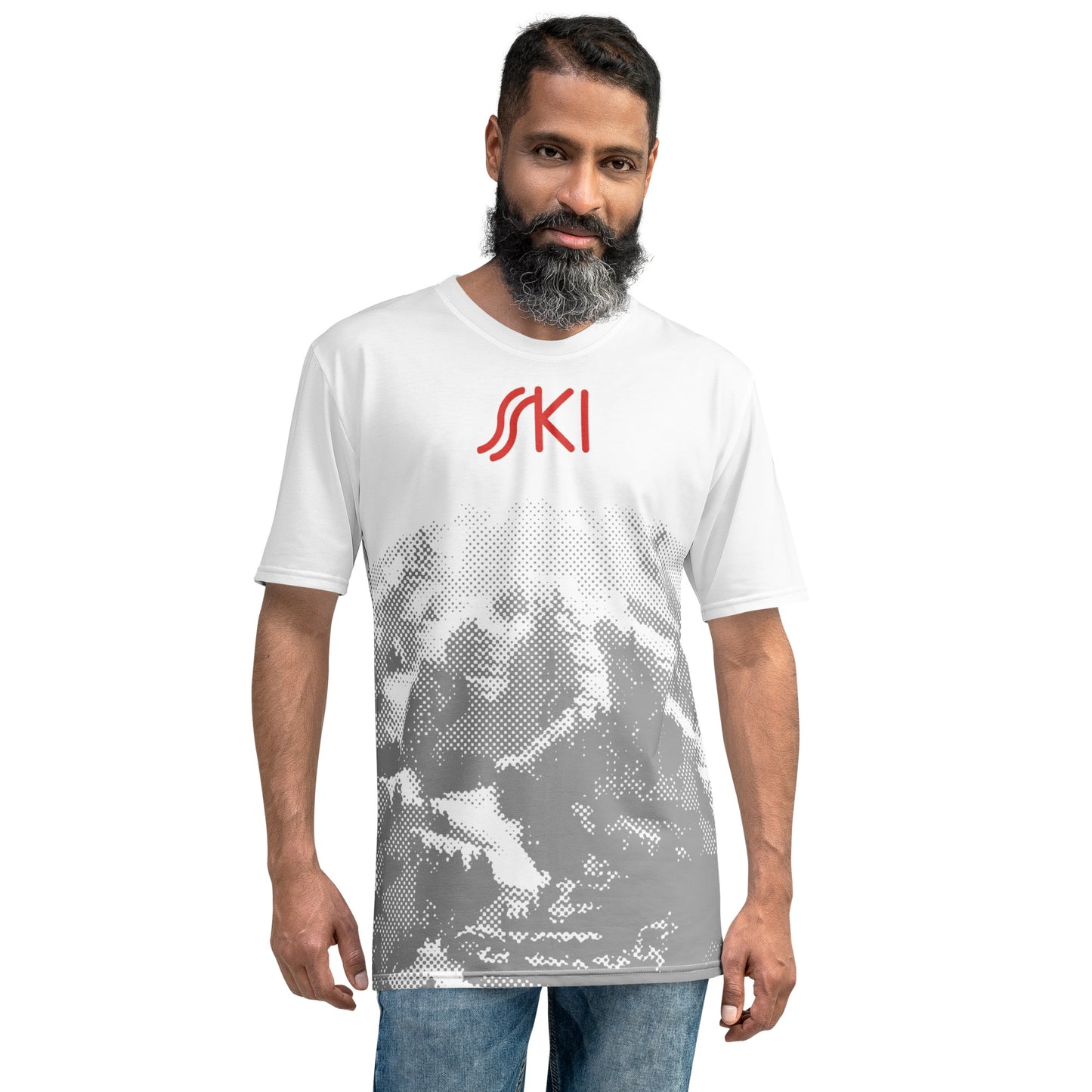 CS0030 - 01001 - AOP SKI Tracks Print Men's T-shirt