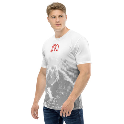 CS0030 - 01001 - AOP SKI Tracks Print Men's T-shirt