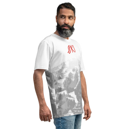 CS0030 - 01001 - AOP SKI Tracks Print Men's T-shirt