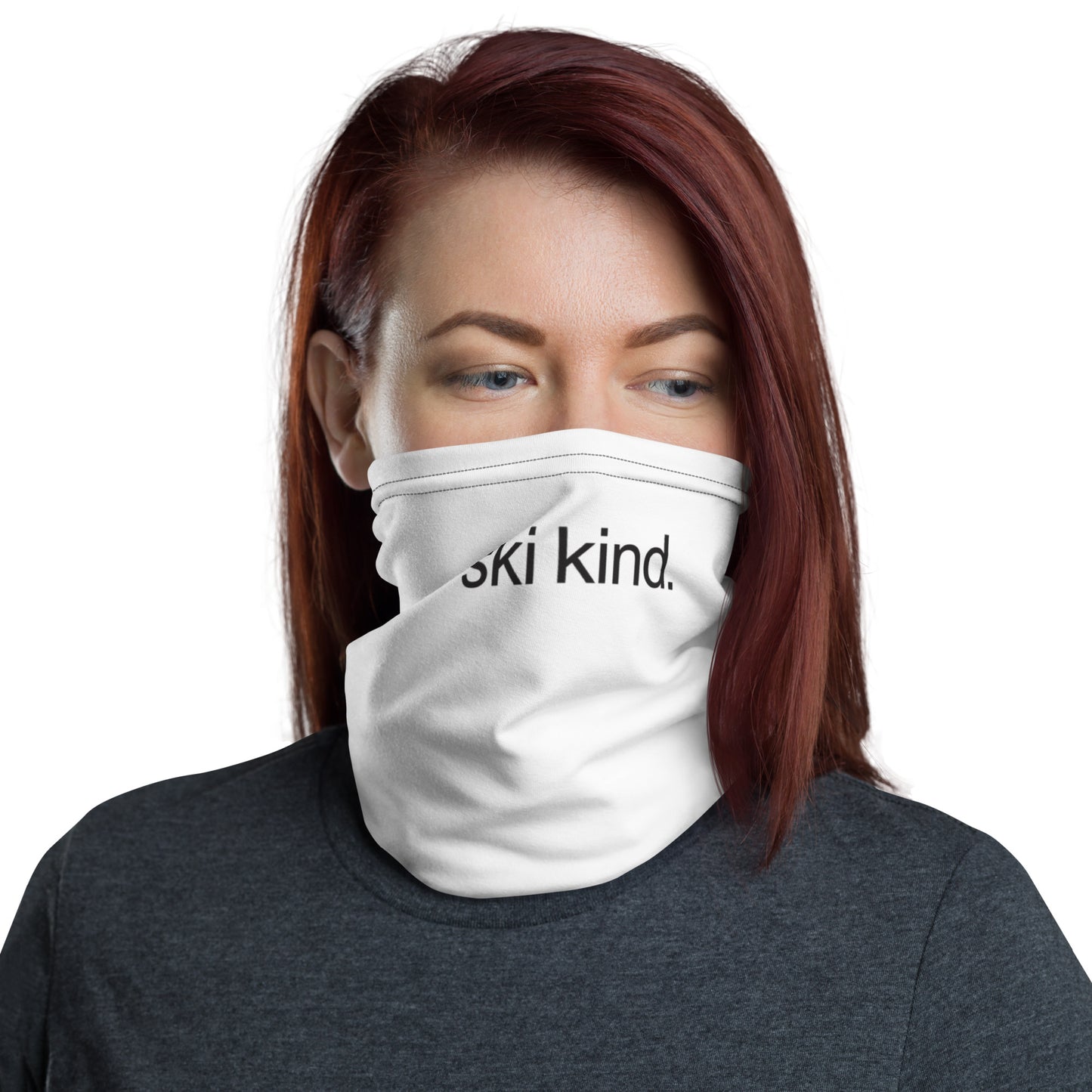 CS0017 - 05010 - ski kind Neck Gaiter (White)