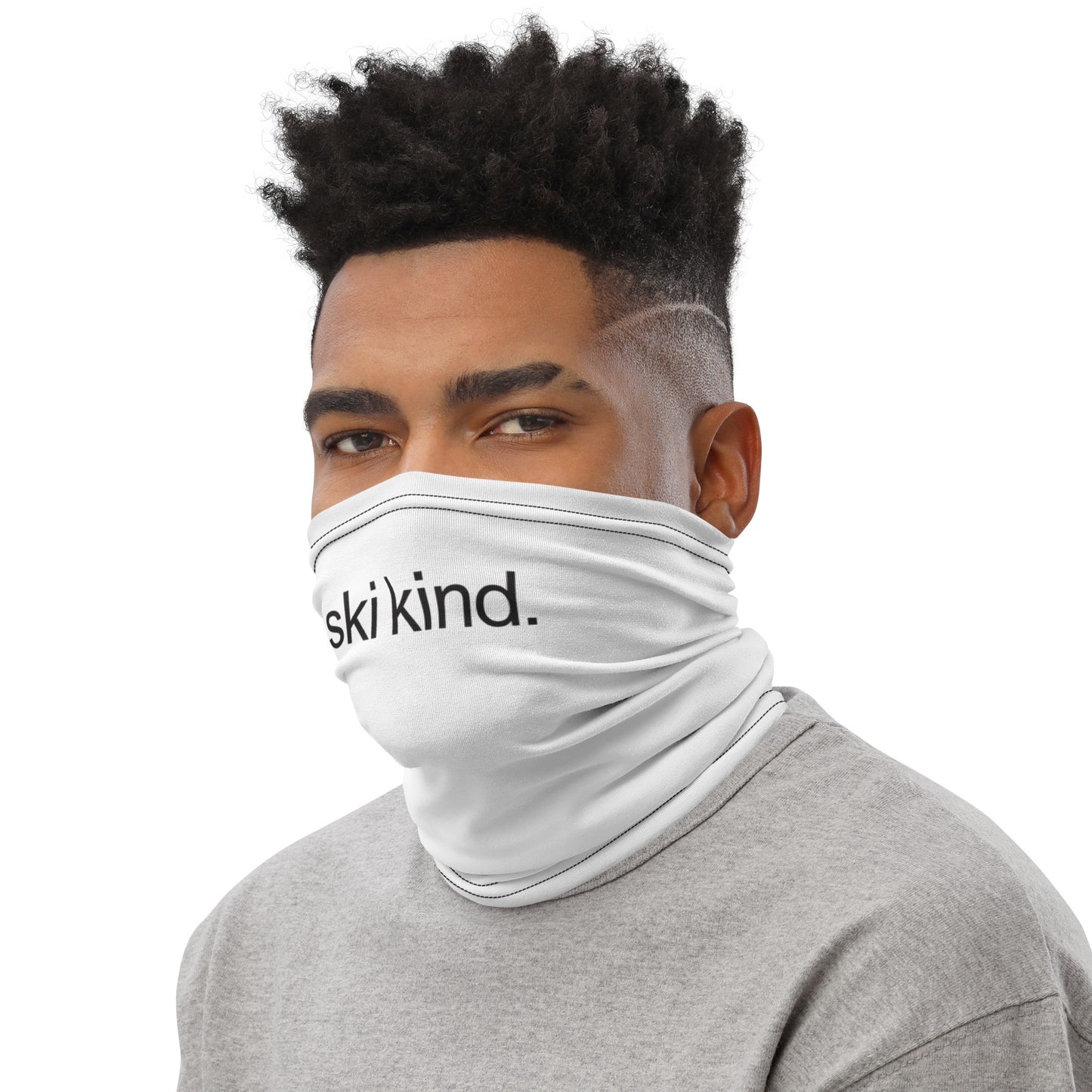 CS0017 - 05010 - ski kind Neck Gaiter (White)