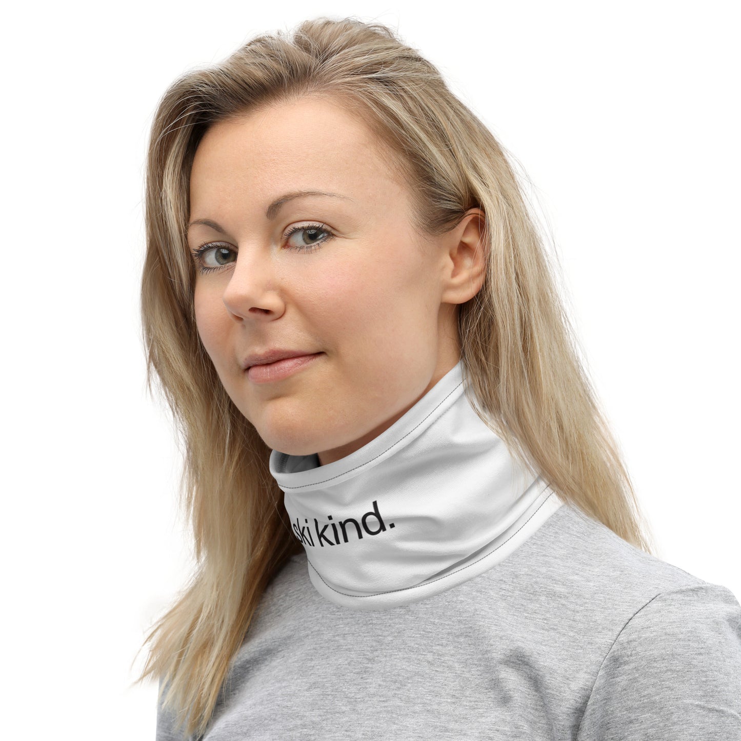 CS0017 - 05010 - ski kind Neck Gaiter (White)