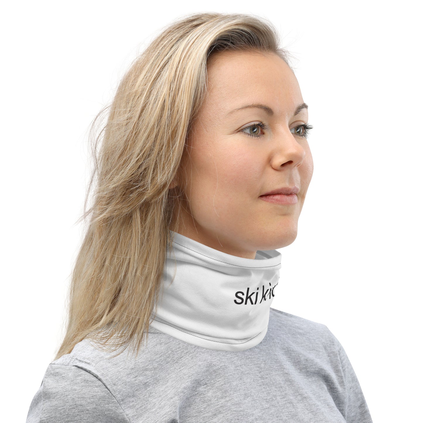 CS0017 - 05010 - ski kind Neck Gaiter (White)