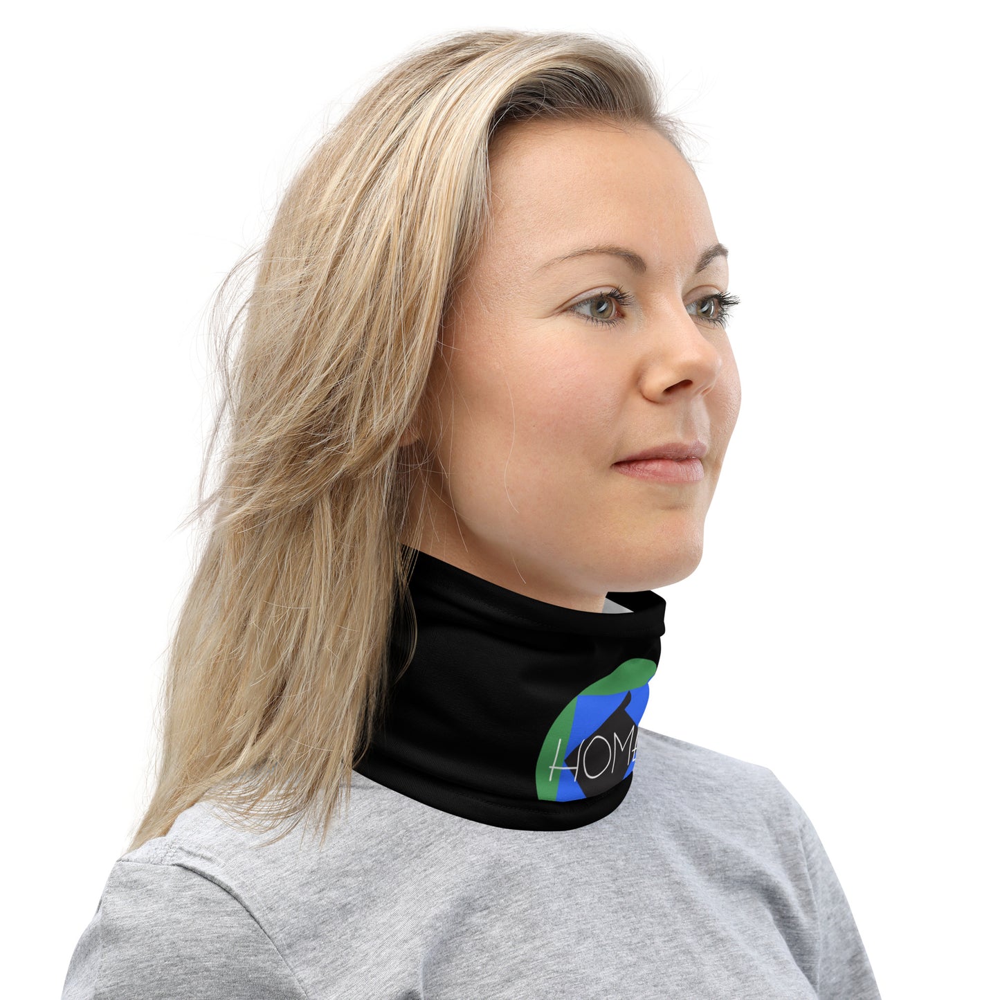 CS0023 - 05010 - Trail Icons Home Neck Gaiter (Black)