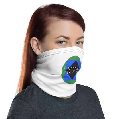 CS0023 - 05010 - Trail Icons Home Neck Gaiter (White)