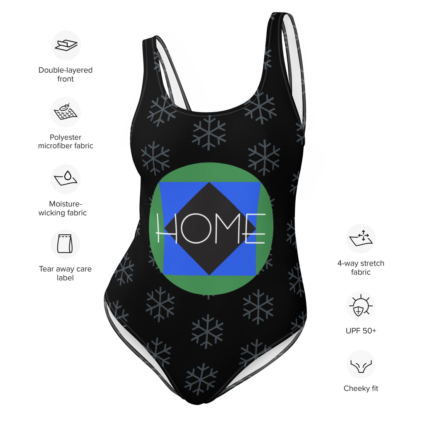 CS0023 - 02008 - Trail Icons Home One-Piece Swimsuit