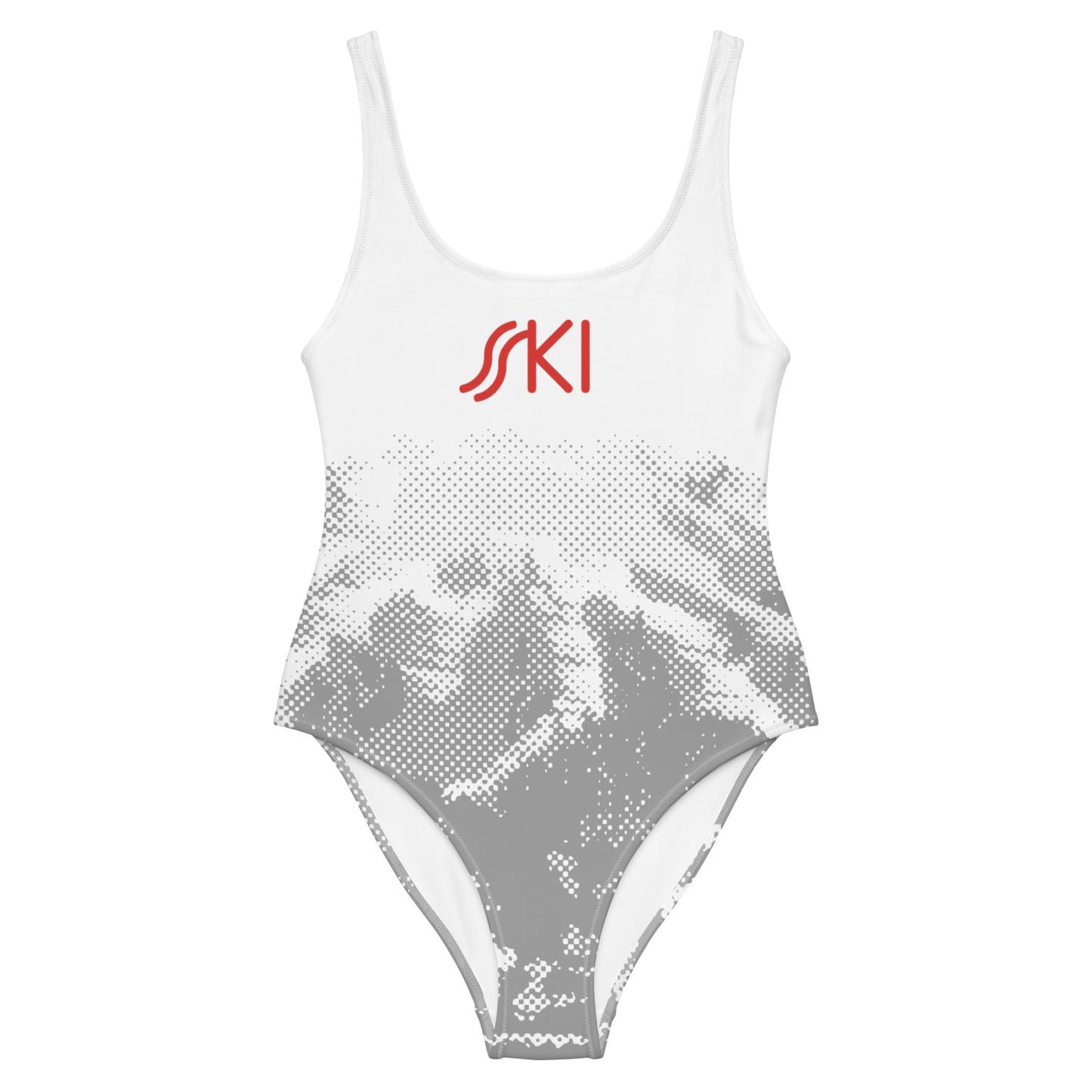 CS0030 - 02008 - SKI Tracks One-Piece Swimsuit (print/red)