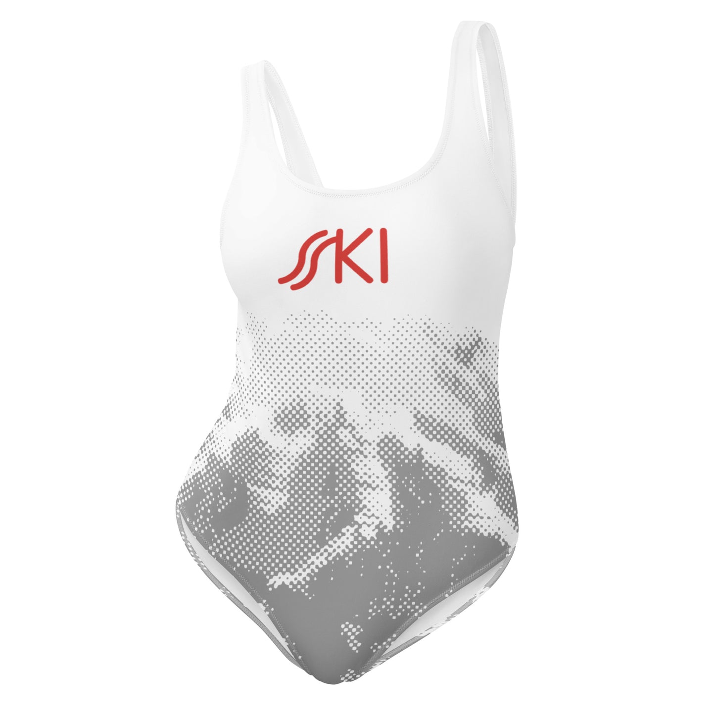 CS0030 - 02008 - SKI Tracks One-Piece Swimsuit (print/red)