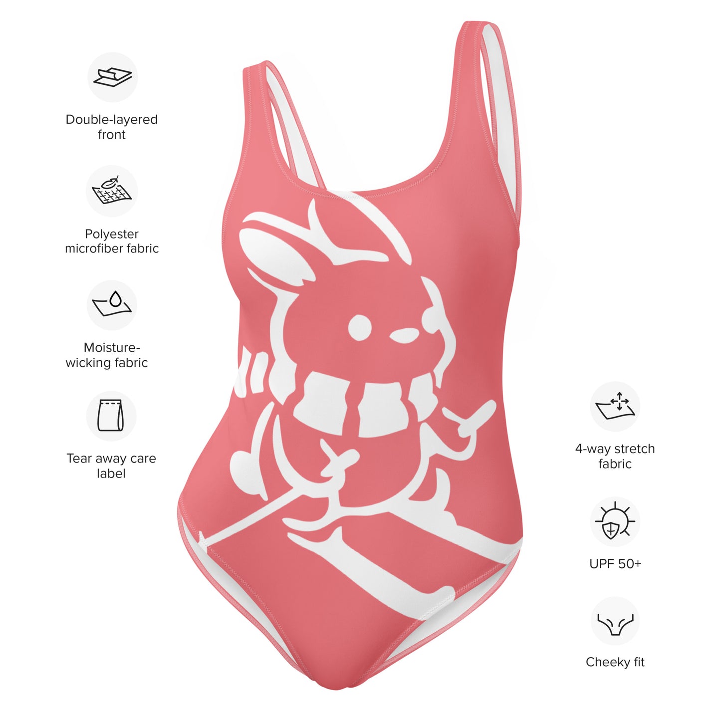 CS0011 - 02008 - Ski Bunny One-Piece Swimsuit (Pink)