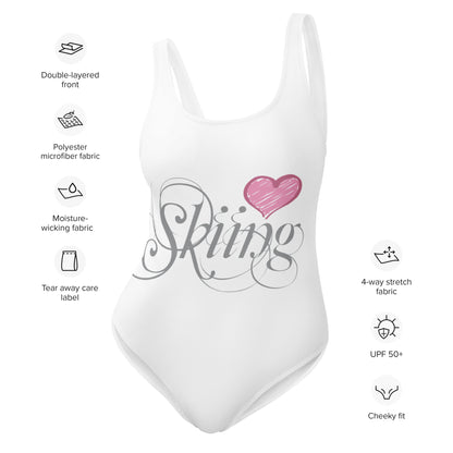 CS0047 - 02008 - Love Skiing/Women's One-Piece Swimsuit