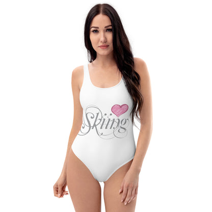 CS0047 - 02008 - Love Skiing/Women's One-Piece Swimsuit