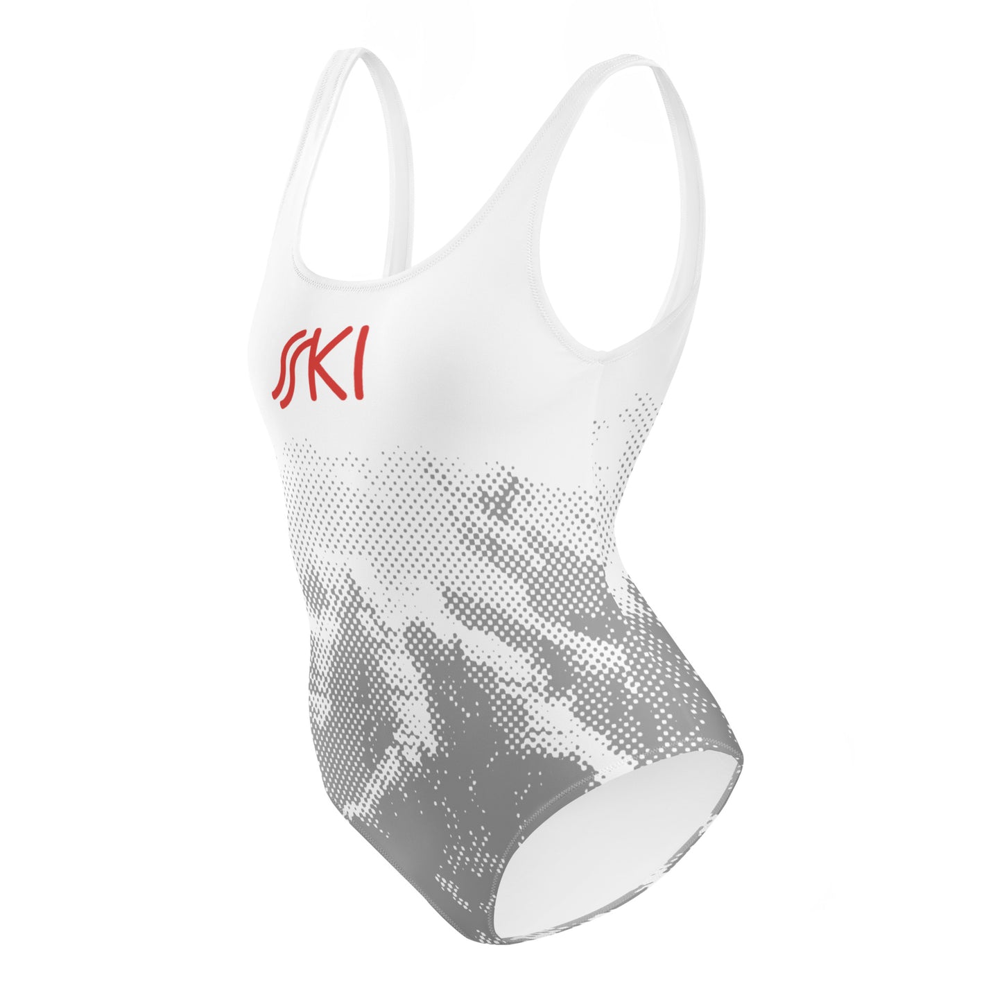 CS0030 - 02008 - SKI Tracks One-Piece Swimsuit (print/red)