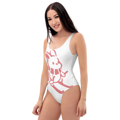 CS0011 - 02008 - Ski Bunny One-Piece Swimsuit (White)