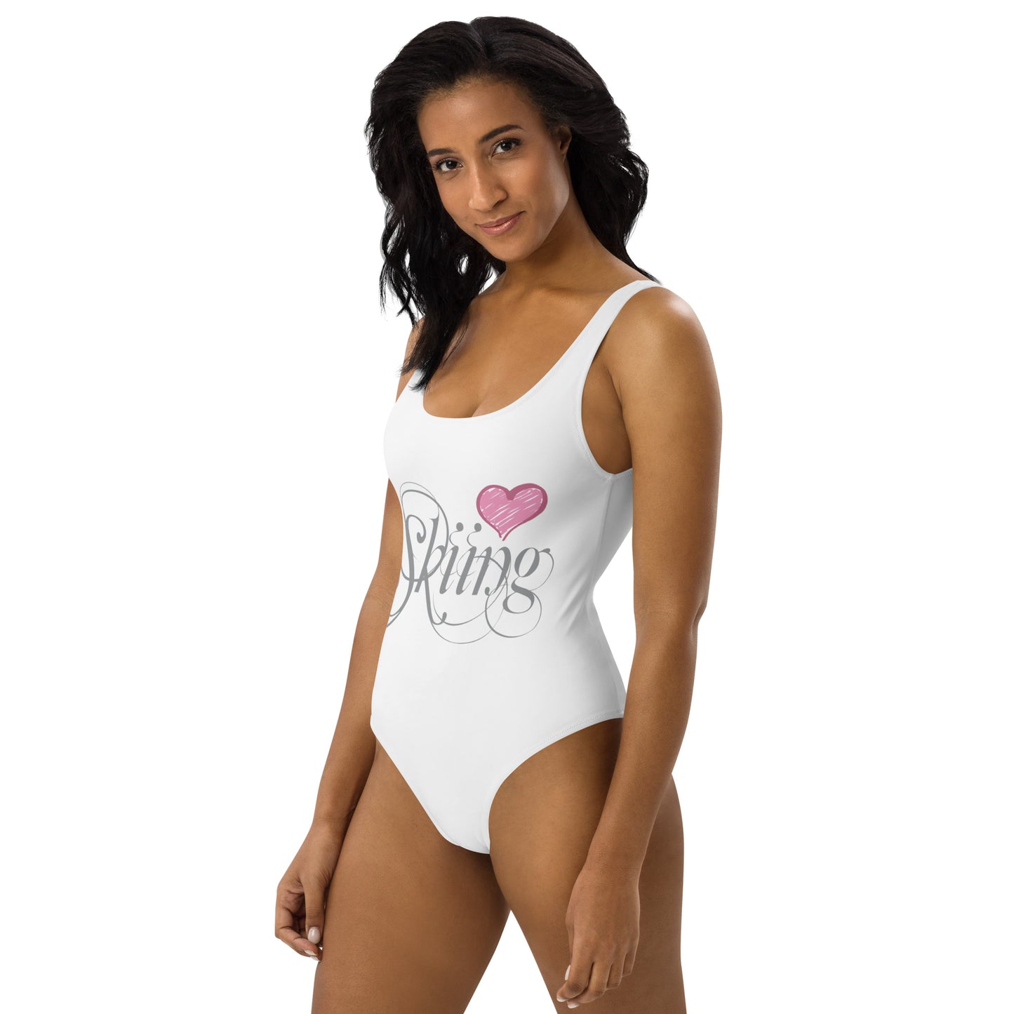 CS0047 - 02008 - Love Skiing/Women's One-Piece Swimsuit