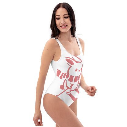 CS0011 - 02008 - Ski Bunny One-Piece Swimsuit (White)