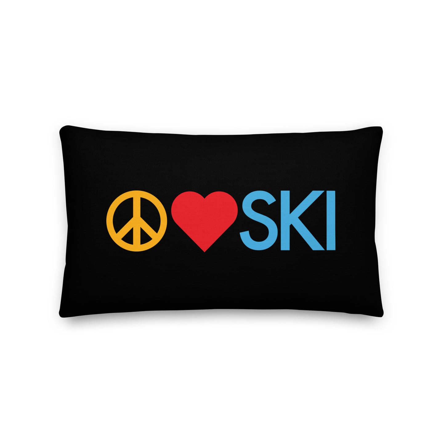 CS0026 - 06005 - Peace | Love | SKI Premium Pillow