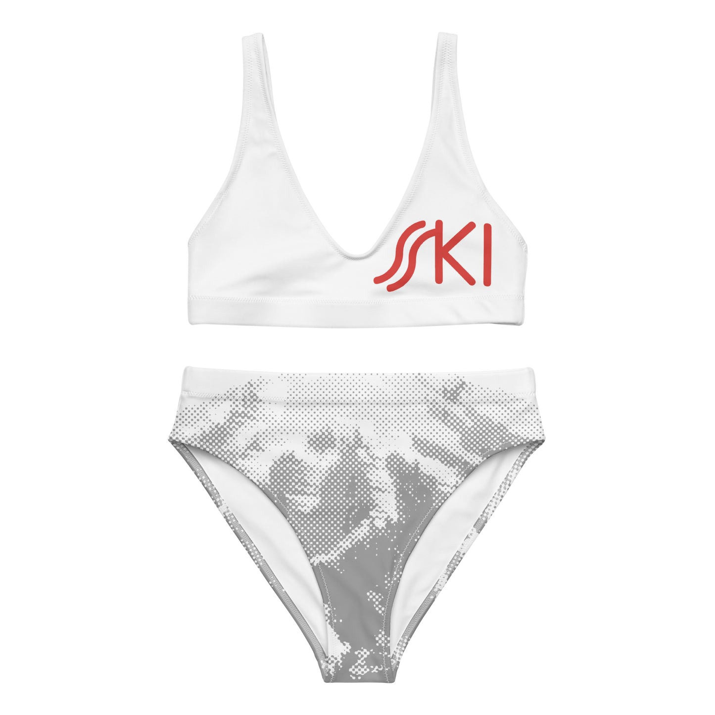 CS0030 - 02008 - SKI Tracks Recycled high-waisted bikini