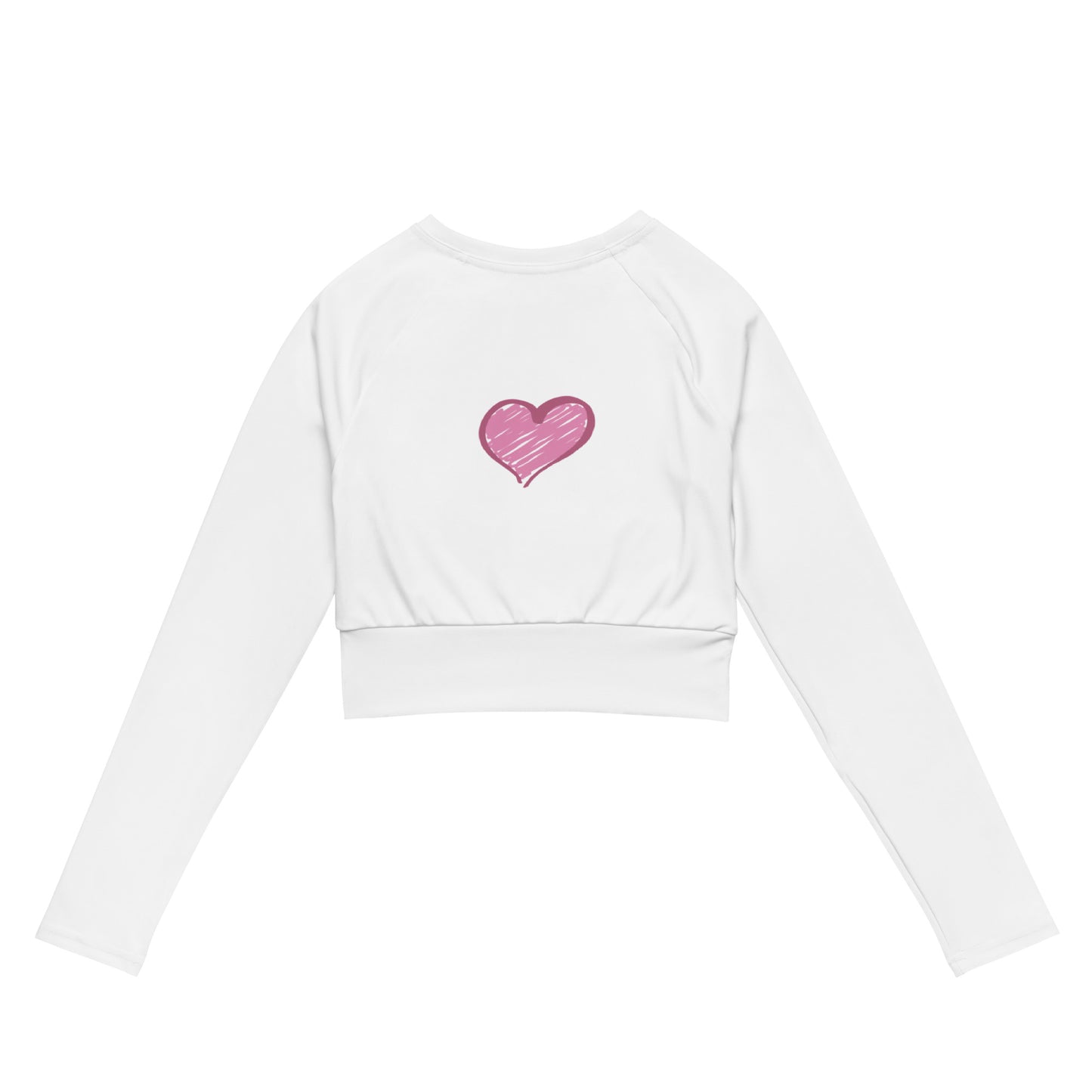 CS0047 - 02010 - Love Skiing/Women's Recycled long-sleeve crop top