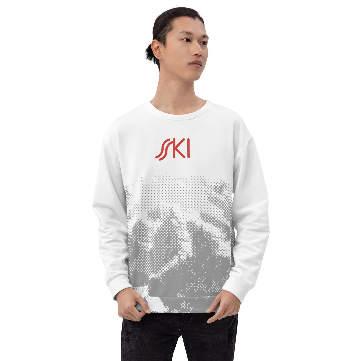 CS0030 - 01005 - AOP SKI Tracks Print Unisex Sweatshirt
