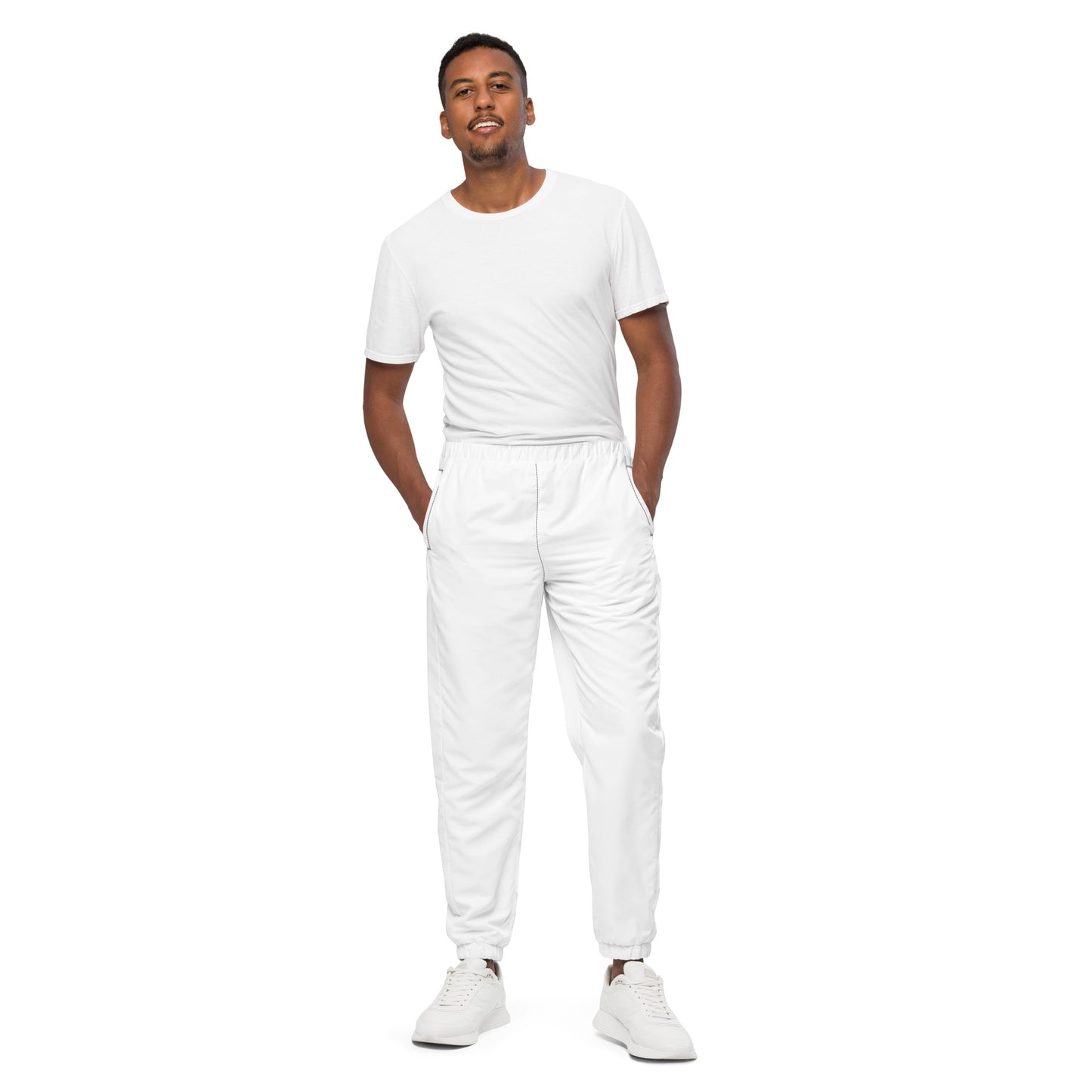 CS0030 - 01010 - SKI Tracks Unisex track pants (Matching White)