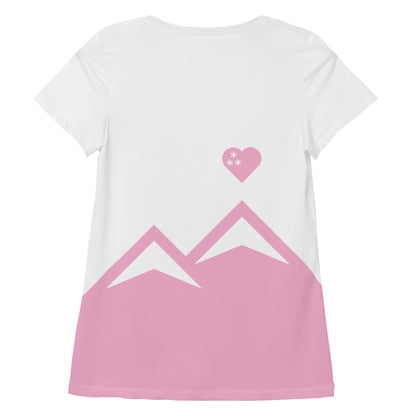 CS0027 - 03001 - AOP LOVE2SKI AOP Women's Athletic T-shirt