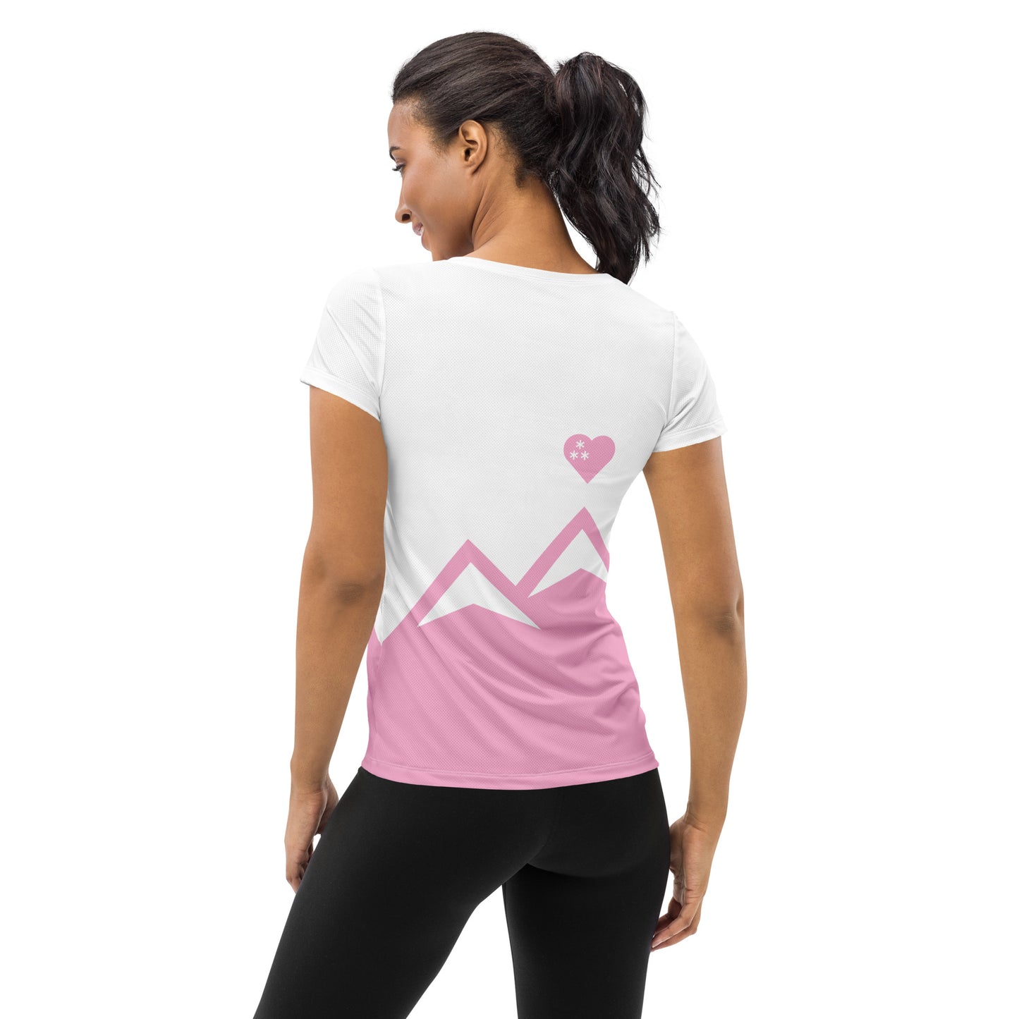 CS0027 - 03001 - AOP LOVE2SKI AOP Women's Athletic T-shirt