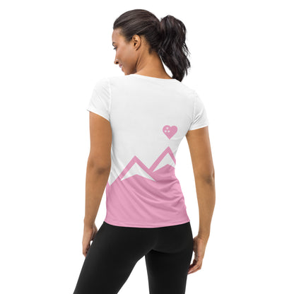 CS0027 - 03001 - AOP LOVE2SKI AOP Women's Athletic T-shirt