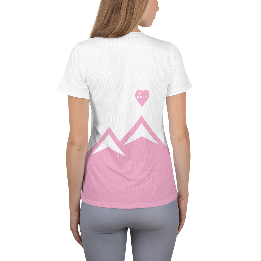 CS0027 - 03001 - AOP LOVE2SKI AOP Women's Athletic T-shirt