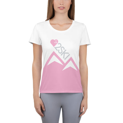 CS0027 - 03001 - AOP LOVE2SKI AOP Women's Athletic T-shirt