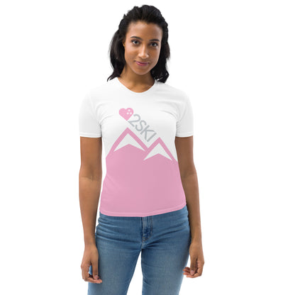 CS0027 - 02001 - AOP LOVE2SKI Women's T-shirt