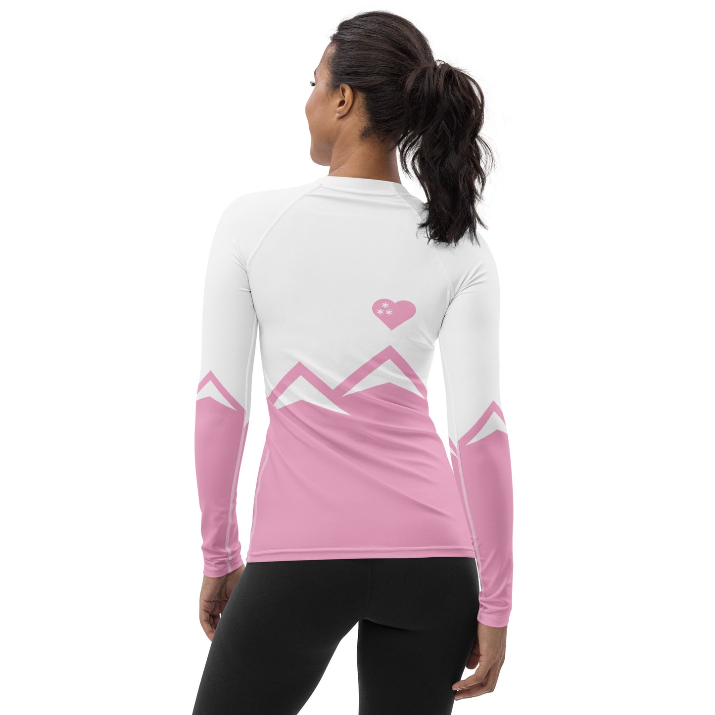 CS0027 - 02008 - AOP LOVE2SKI Women's Rash Guard