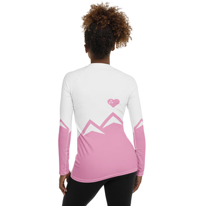 CS0027 - 02008 - AOP LOVE2SKI Women's Rash Guard