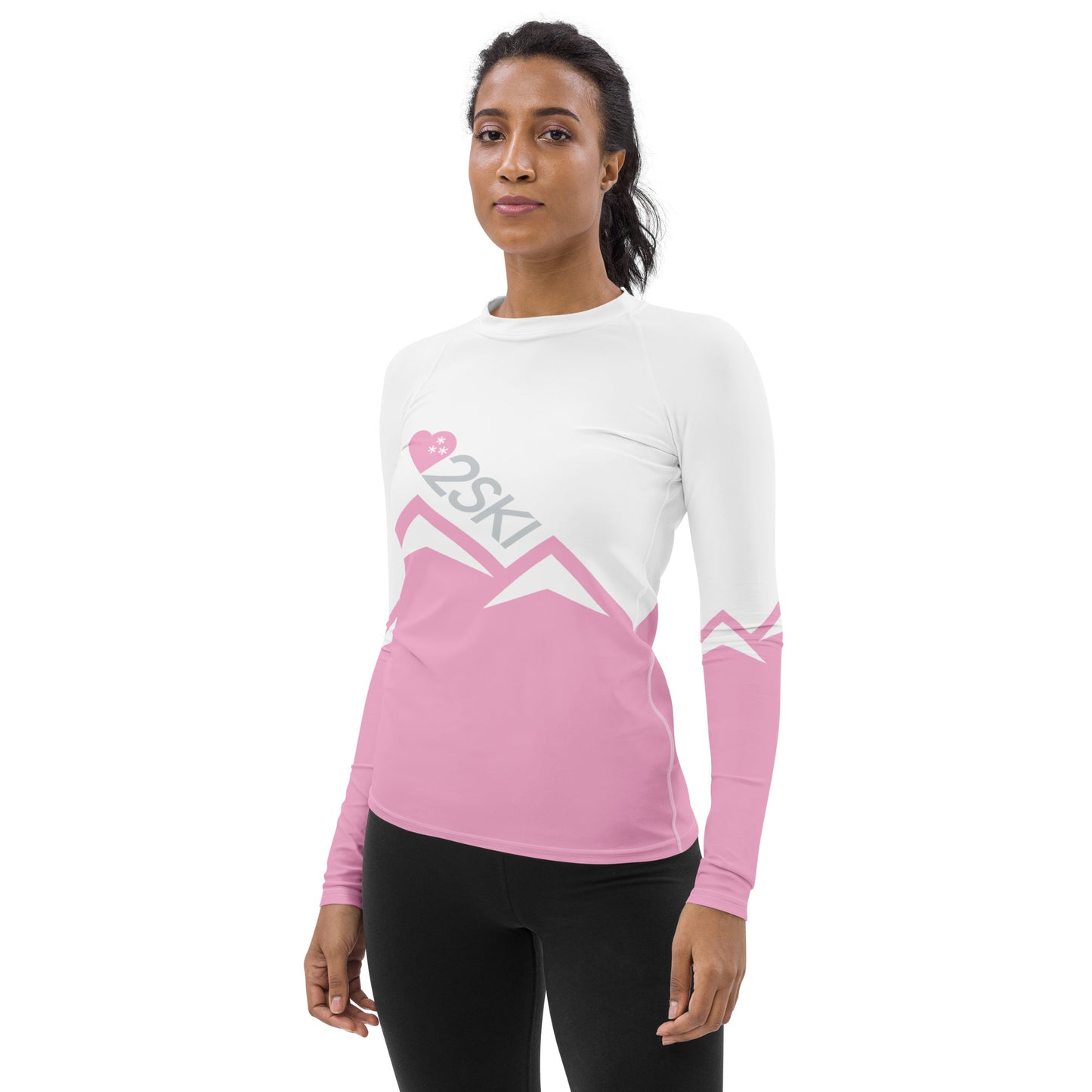 CS0027 - 02008 - AOP LOVE2SKI Women's Rash Guard