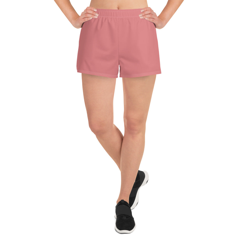 CS0011 - 02012 - Ski Bunny Women’s Recycled Athletic Shorts (Matching Pink)