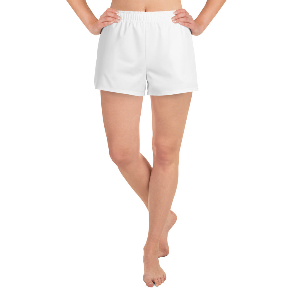 CS0027 - 02012 - LOVE2SKI Women’s Recycled Athletic Shorts (Matching White)