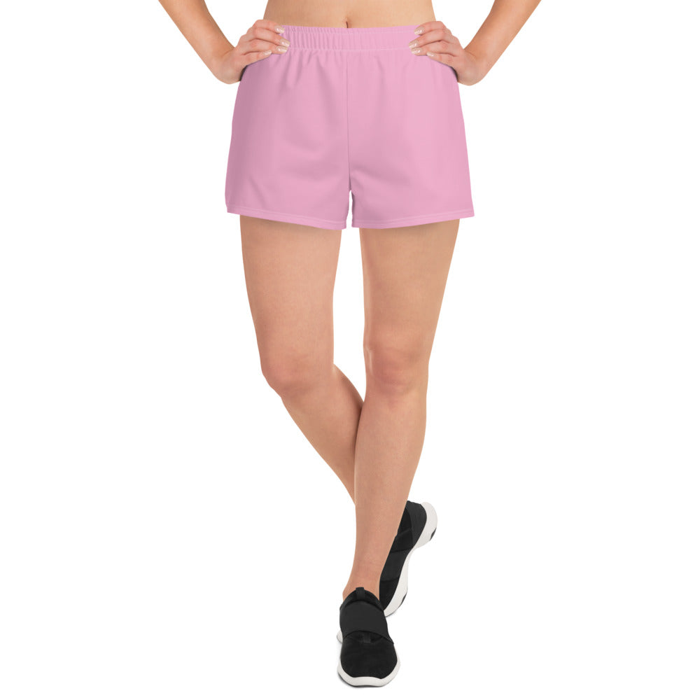 CS0027 - 02012 - LOVE2SKI Women’s Recycled Athletic Shorts (Matching Pink)