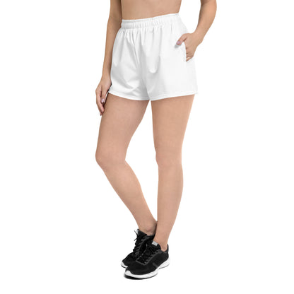 CS0027 - 02012 - LOVE2SKI Women’s Recycled Athletic Shorts (Matching White)