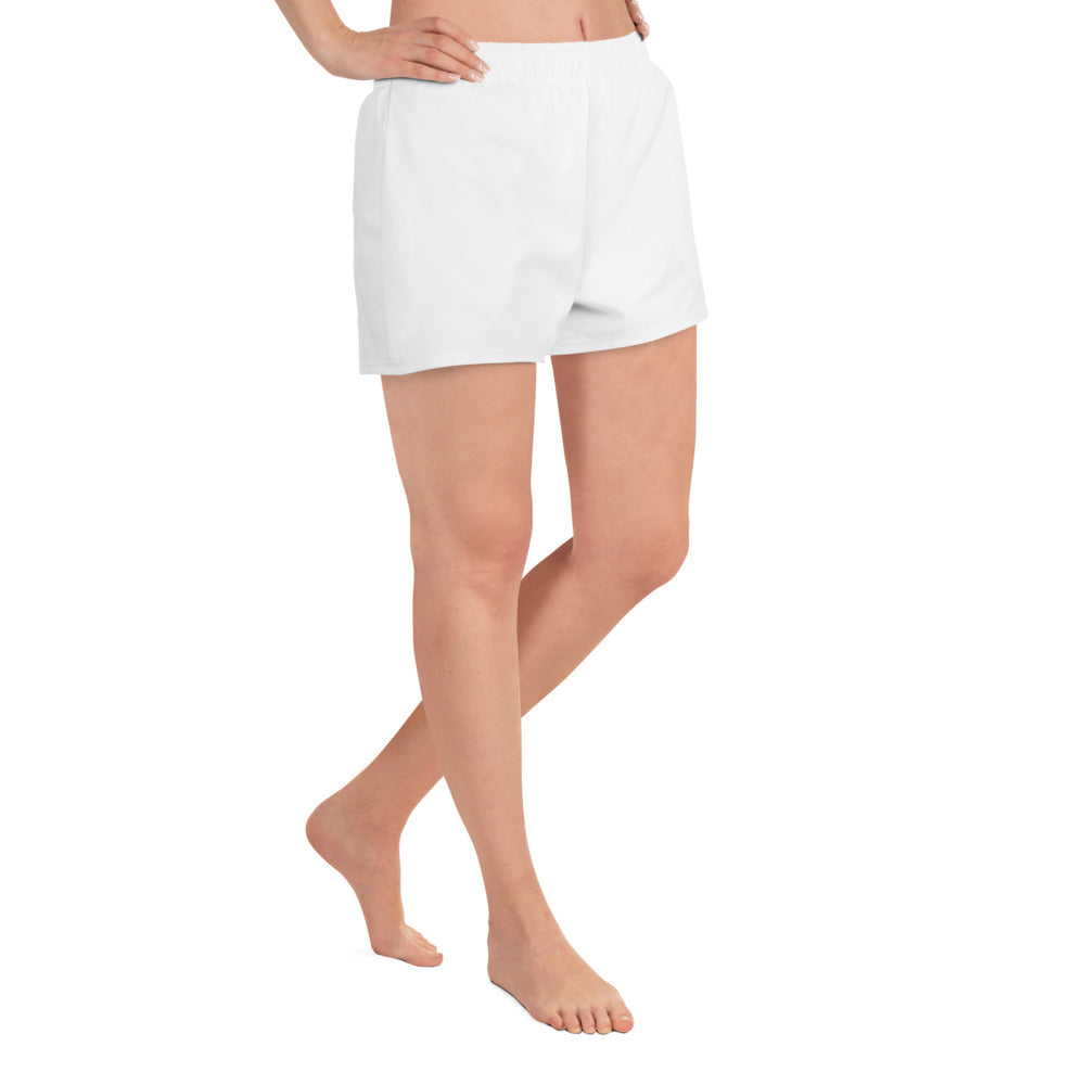 CS0027 - 02012 - LOVE2SKI Women’s Recycled Athletic Shorts (Matching White)