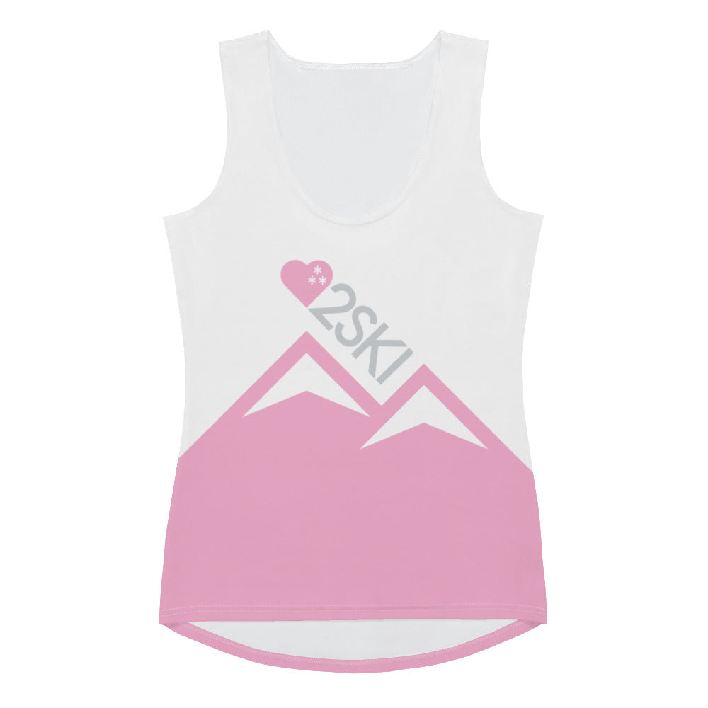 CS0027 - 02010 - AOP LOVE2SKI Cut & Sew Tank Top