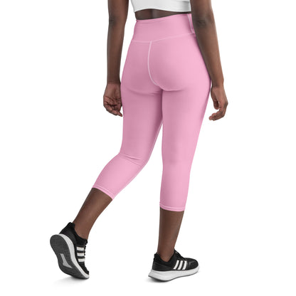 CS0027 - 02013 - LOVE2SKI Yoga Capri Leggings (Matching Pink)